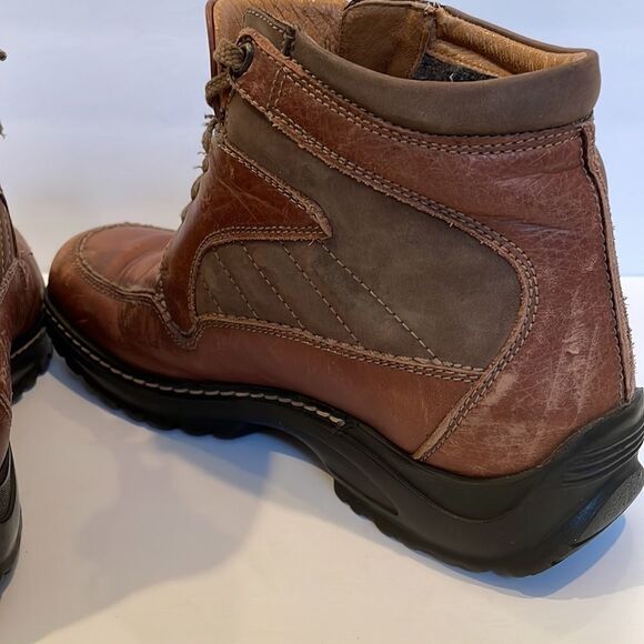 Joseph Seibel Men’s Brown Leather Hiking Boots Size 40 US Size 7 - Picture 6 of 8